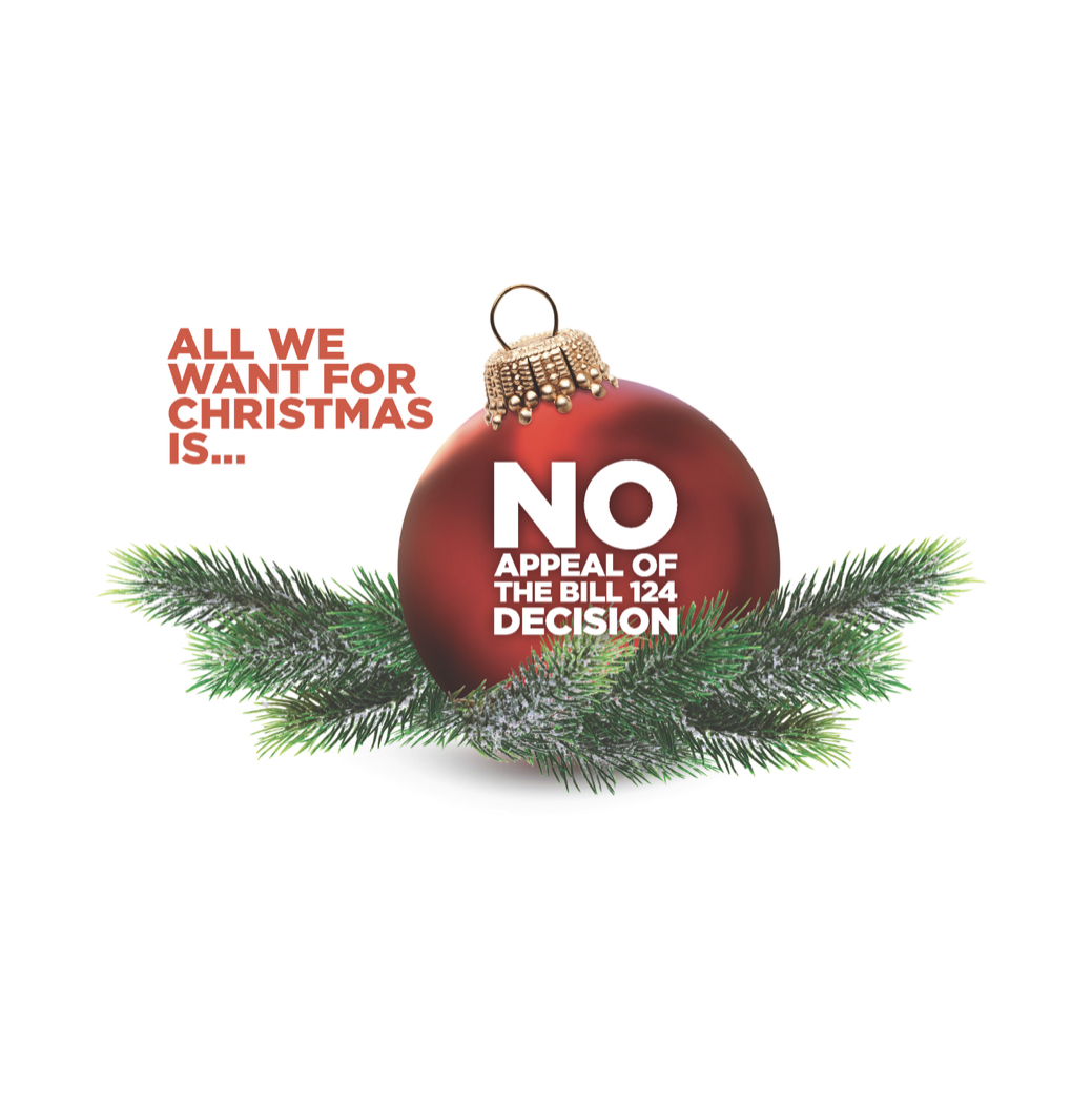 ALL WE WANT FOR CHRISTMAS IS CUPE Local 786